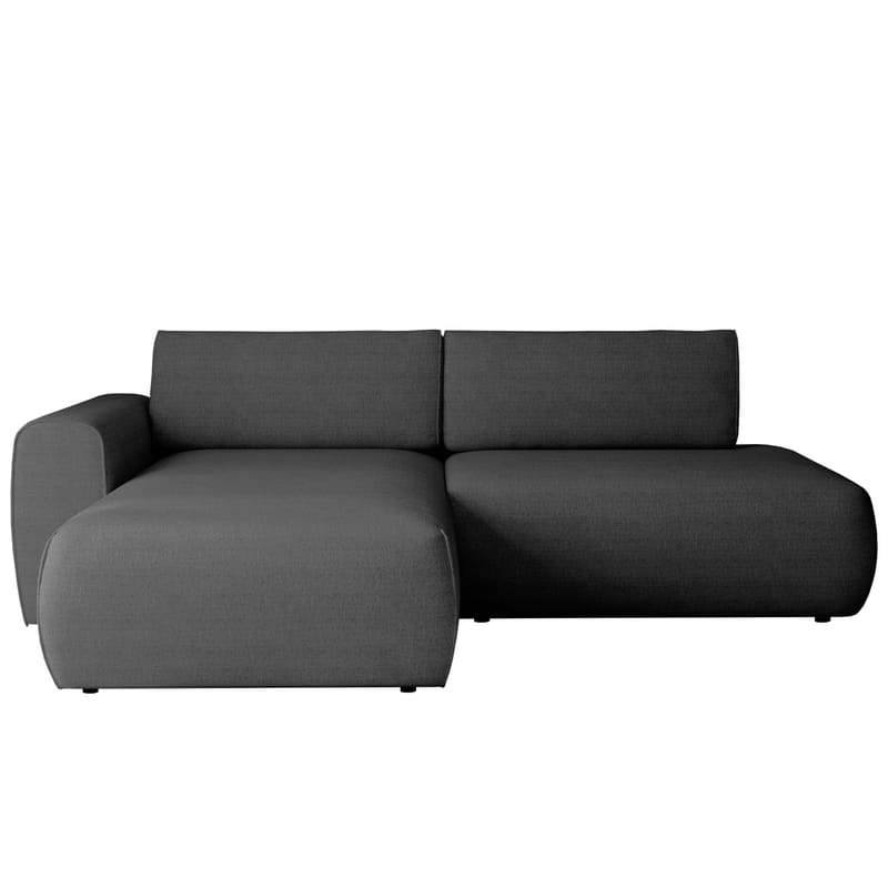 Milias 3-sits Bäddsoffa med Divan Vänster och Förvaring, Svart