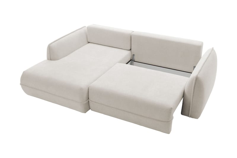 Mirana Bäddsoffa med Divan 3-sits - Vit - Möbler - Soffa - Bäddsoffa