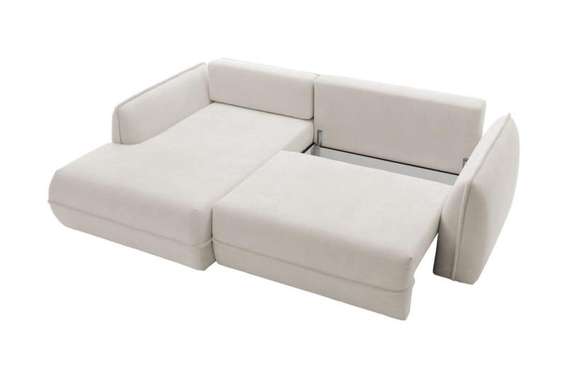 Mirana Bäddsoffa med Divan 3-sits - Vit - Möbler - Soffa - Bäddsoffa