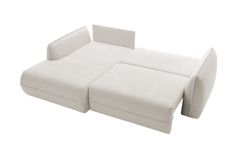 Mirana Bäddsoffa med Divan 3-sits - Vit - Möbler - Soffa - Bäddsoffa