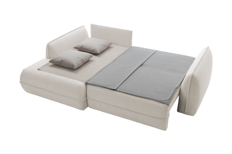 Mirana Bäddsoffa med Divan 3-sits - Vit - Möbler - Soffa - Bäddsoffa