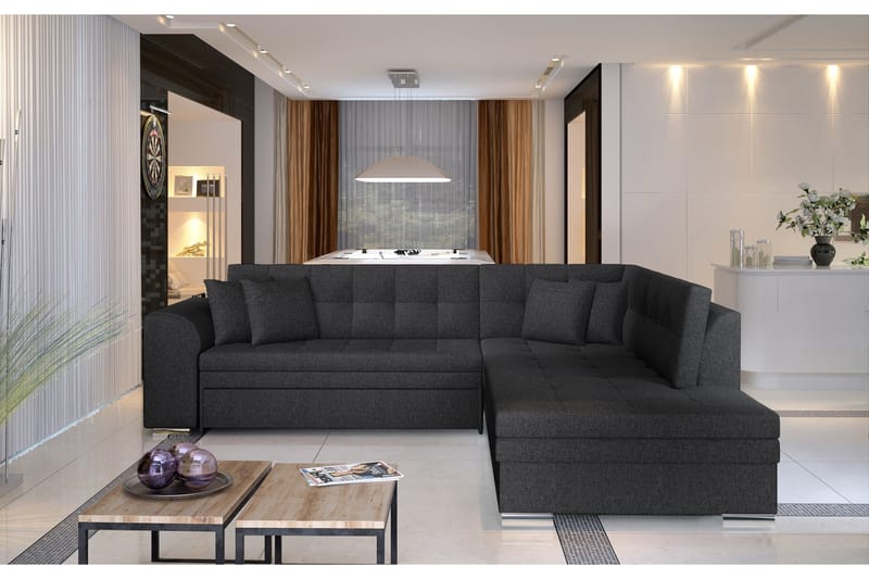 Moclino Hörnbäddsoffa - Grå - Möbler - Soffa - Bäddsoffa