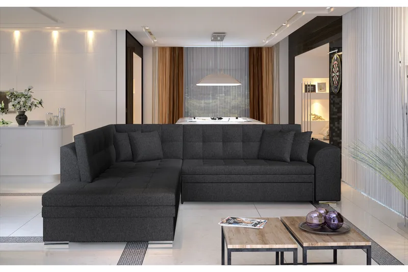 Moclino Hörnbäddsoffa, Grå