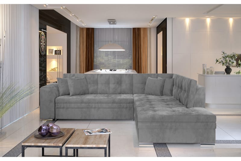 Moclino Hörnbäddsoffa - Grön - Möbler - Soffa - Divansoffor & schäslongsoffa - 4 sits soffa med divan