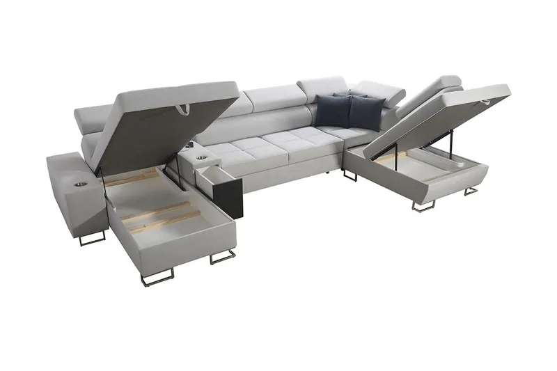 Morenia 3-sits Bäddsoffa Höger - Blå - Möbler - Soffa - Bäddsoffa