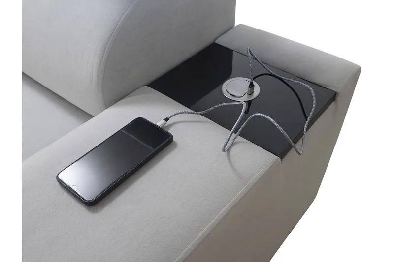 Morenia 3-sits Bäddsoffa Höger - Rosa - Möbler - Soffa - Bäddsoffa