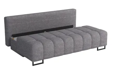 Morenia 3-sits Fällbar Bäddsoffa 146x200 cm med Förvaring i Tyg - Blå - Möbler - Soffa - Bäddsoffa