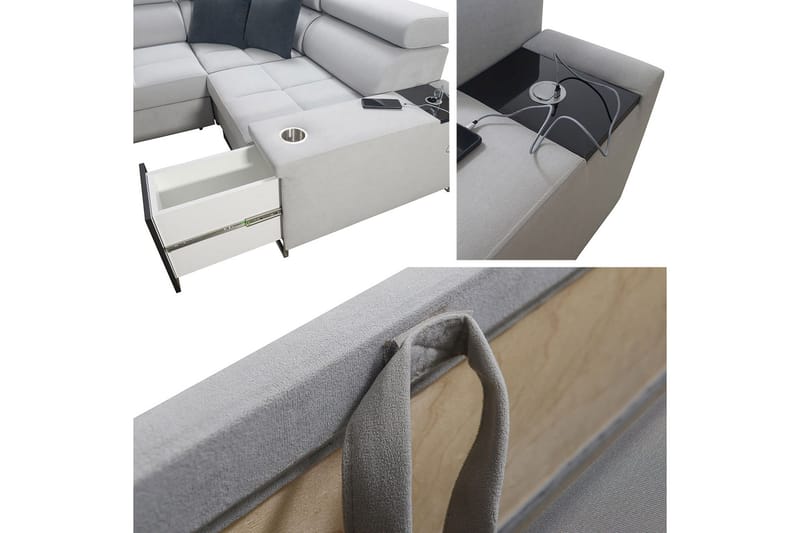 Morenia 3-sits Hörnbäddsoffa Universal - Brun - Möbler - Soffa - Bäddsoffa