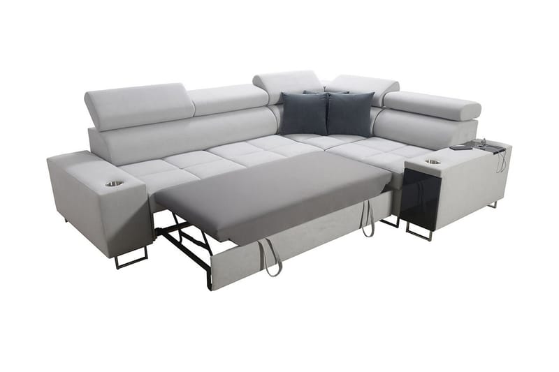 Morenia 3-sits Hörnbäddsoffa Universal - Ljusgrå - Möbler - Soffa - Bäddsoffa