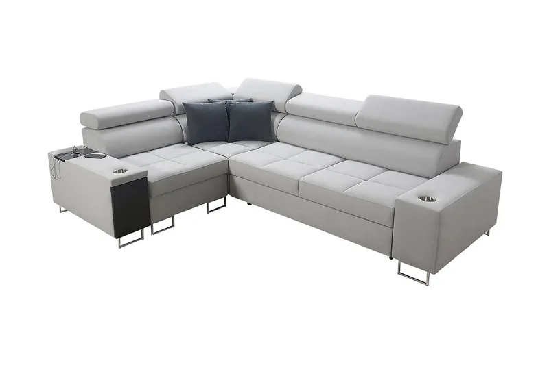 Morenia 3-sits Hörnbäddsoffa Universal, Vit