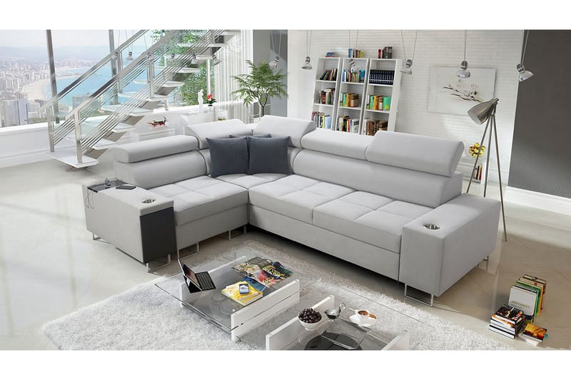 Morenia 3-sits Hörnbäddsoffa Universal - Vit - Möbler - Soffa - Bäddsoffa