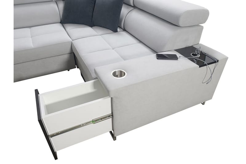 Morenia 3-sits Hörnbäddsoffa Universal - Vit - Möbler - Soffa - Bäddsoffa