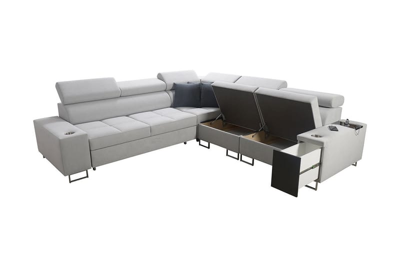 Morenia 3-sits Hörnbäddsoffa Vänster - Svart - Möbler - Soffa - Bäddsoffa