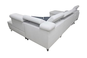 Morenia 4-sits Bäddsoffa 127x195 cm med Förvaring i Sammet - Rosa - Möbler - Soffa - Bäddsoffa