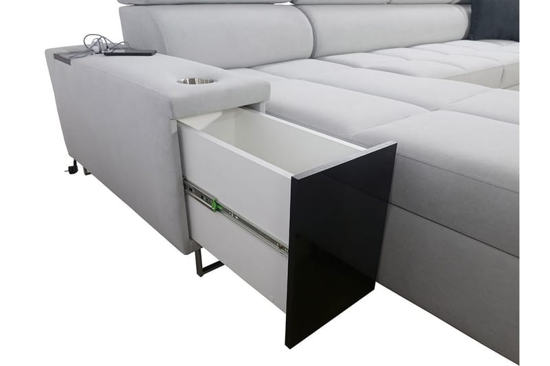 Morenia 4-sits Bäddsoffa Vänster - Vit - Möbler - Soffa - Bäddsoffa