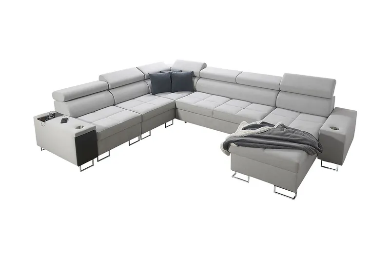 Morenia 4-sits Bäddsoffa Vänster - Vit - Möbler - Soffa - Bäddsoffa