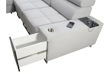 Morenia 4-sits Hörnbäddsoffa Vänster - Ljusgrå - Möbler - Soffa - Bäddsoffa
