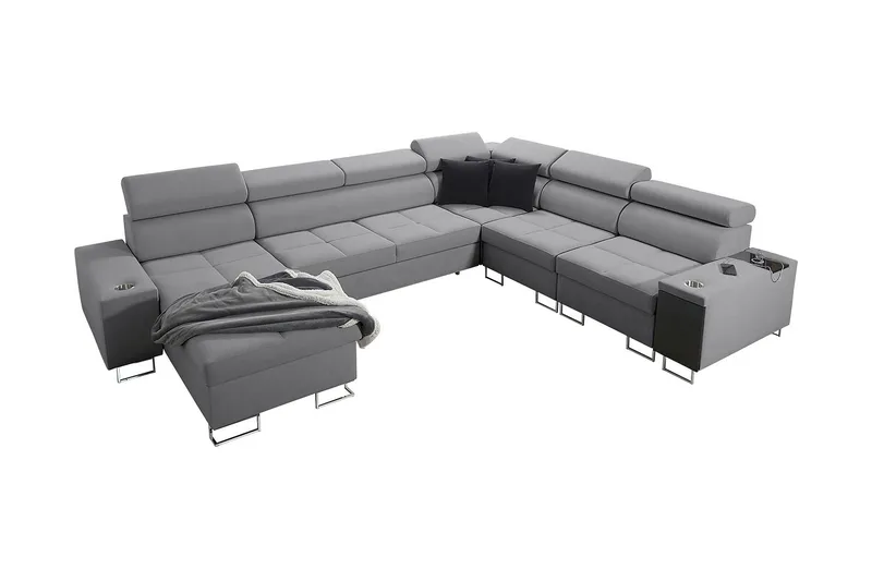 Morenia 4-sits Hörnbäddsoffa Vänster - Ljusgrå - Möbler - Soffa - Bäddsoffa