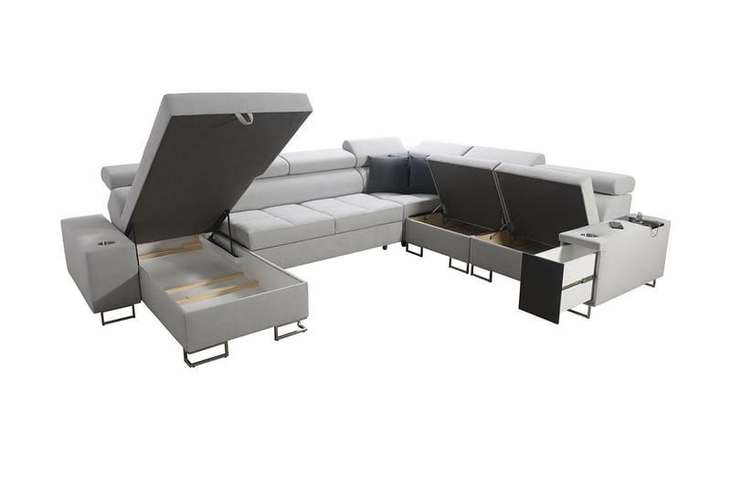 Morenia 4-sits Hörnbäddsoffa Vänster - Svart - Möbler - Soffa - Bäddsoffa