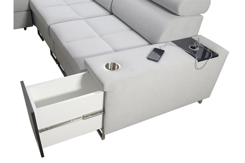 Morenia 4-sits Hörnbäddsoffa Vänster - Svart - Möbler - Soffa - Bäddsoffa