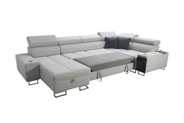 Morenia 4-sits Hörnbäddsoffa Vänster - Vit - Möbler - Soffa - Bäddsoffa