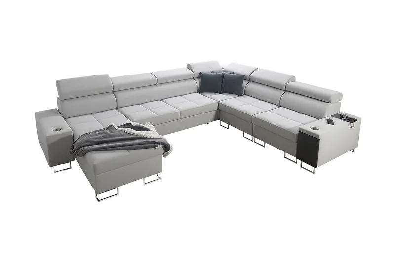 Morenia 4-sits Hörnbäddsoffa Vänster, Vit