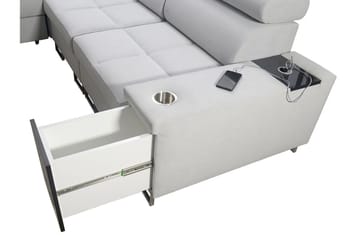 Morenia 4-sits Hörnbäddsoffa Vänster - Vit - Möbler - Soffa - Bäddsoffa