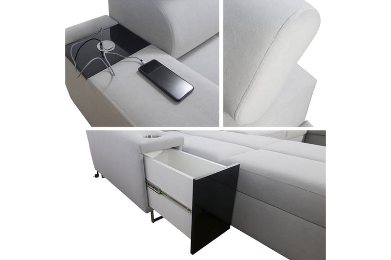 Morenia Bäddsoffa m. Divan och Schäslong - Möbler - Soffa - Bäddsoffa