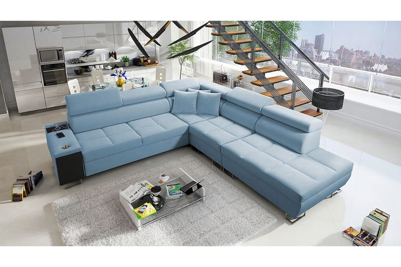 Morenia Bäddsoffa m. Schäslong L-formad - Möbler - Soffa - Bäddsoffa
