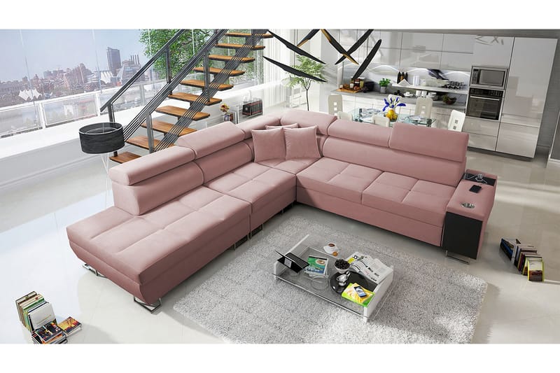 Morenia Bäddsoffa m. Schäslong L-formad - Möbler - Soffa - Bäddsoffa