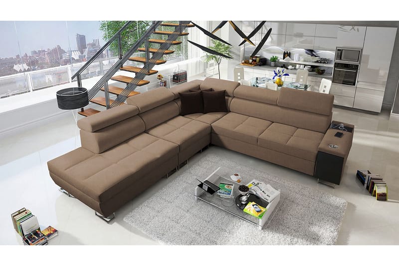 Morenia Bäddsoffa m. Schäslong L-formad - Möbler - Soffa - Bäddsoffa