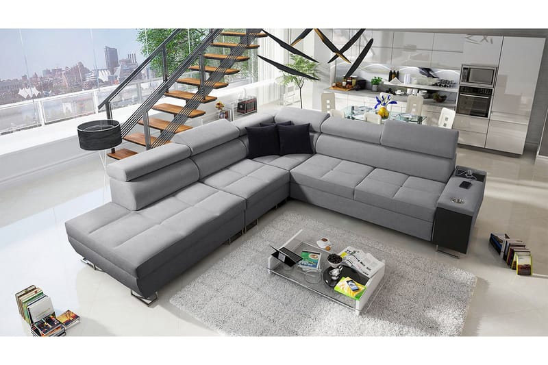 Morenia Bäddsoffa m. Schäslong L-formad - Möbler - Soffa - Bäddsoffa