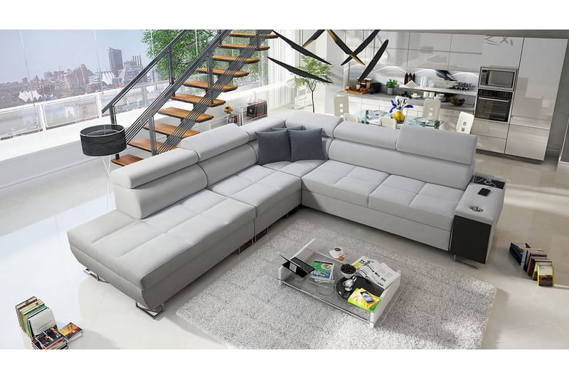 Morenia Bäddsoffa m. Schäslong L-formad - Möbler - Soffa - Bäddsoffa