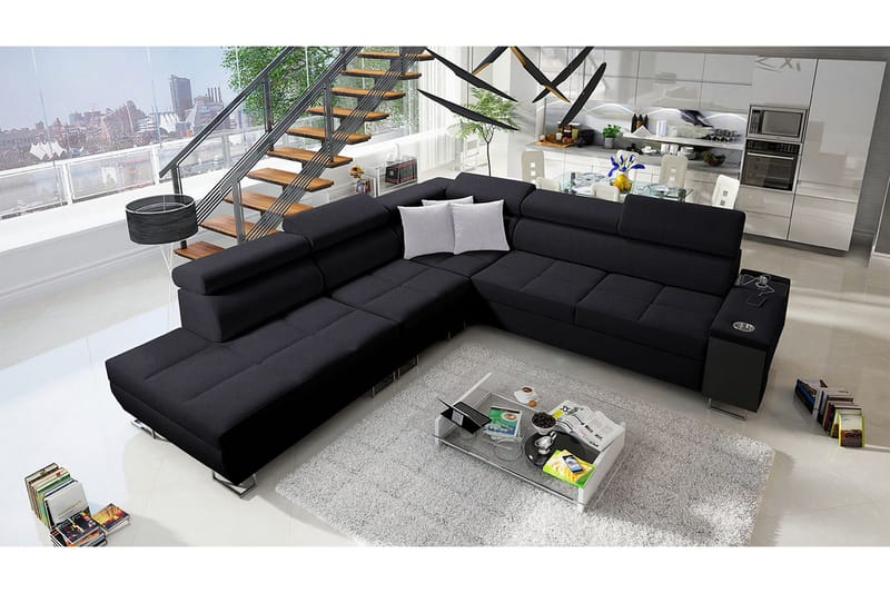 Morenia Bäddsoffa m. Schäslong L-formad - Möbler - Soffa - Bäddsoffa