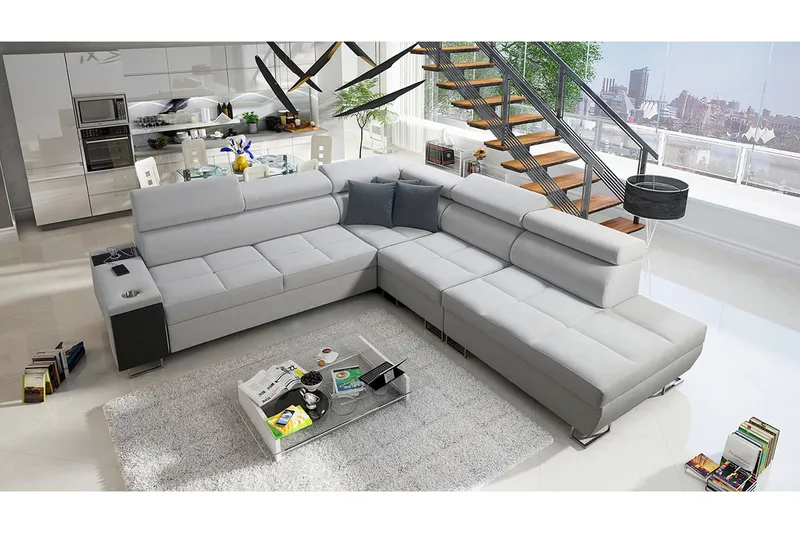 Morenia Bäddsoffa m. Schäslong L-formad - Möbler - Soffa - Bäddsoffa