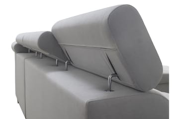 Morenia Högervänd Bäddsoffa 127x210 cm med Förvaring i Tyg - Grå - Möbler - Soffa - Bäddsoffa