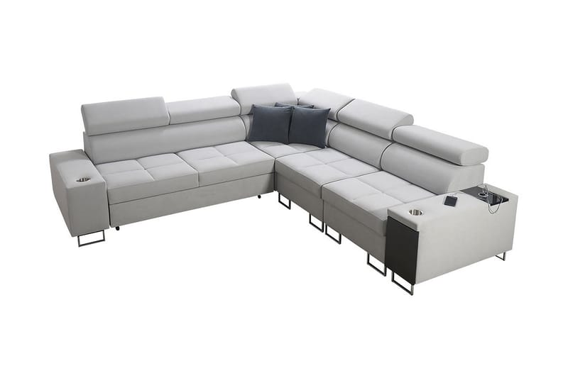 Morenia Hörnbäddsoffa Vänster, Vit