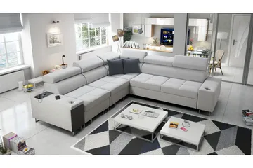 Morenia Hörnbäddsoffa - Vit - Möbler - Soffa - Bäddsoffa