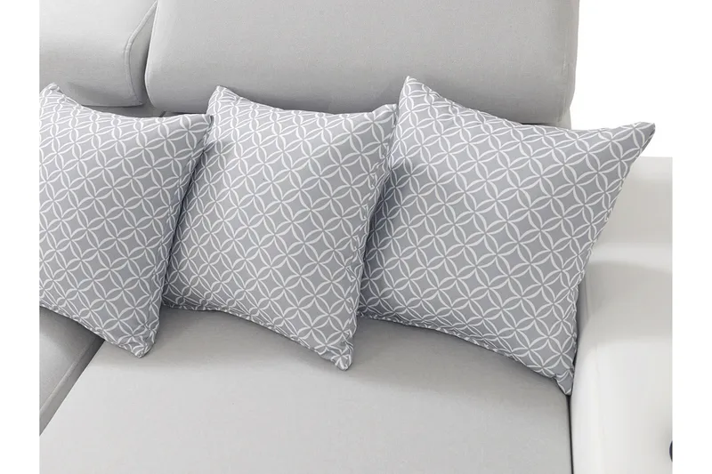 Mumtaz U-Bäddsoffa Divan Vänster - Ljusgrå/Vit - Möbler - Soffa - Bäddsoffa