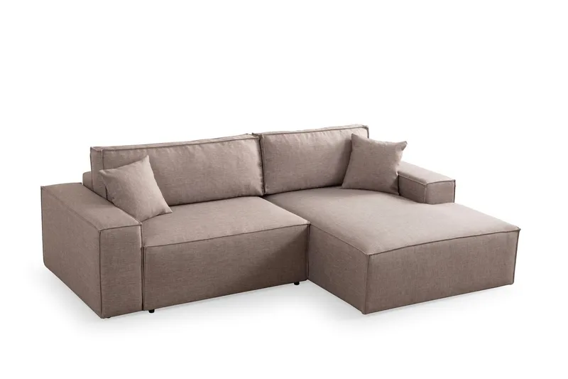 Munehiro Hörnbäddsoffa - Brun - Möbler - Soffa - Bäddsoffa