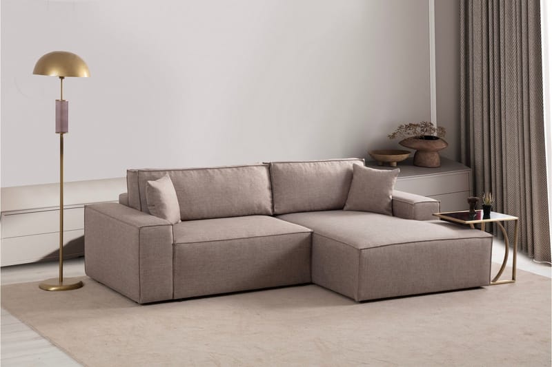 Munehiro Hörnbäddsoffa - Brun - Möbler - Soffa - Bäddsoffa