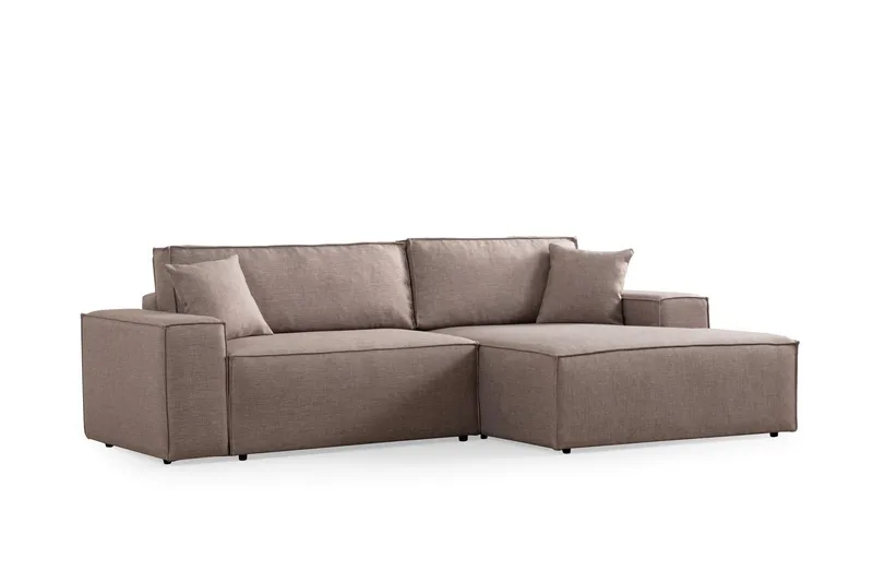 Munehiro Hörnbäddsoffa - Brun - Möbler - Soffa - Bäddsoffa