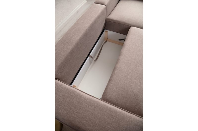 Munehiro Hörnbäddsoffa - Brun - Möbler - Soffa - Bäddsoffa