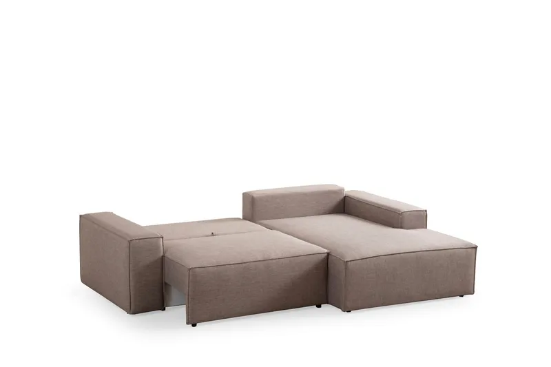 Munehiro Hörnbäddsoffa - Brun - Möbler - Soffa - Bäddsoffa