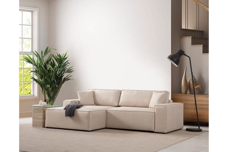 Munehiro Hörnbäddsoffa - Ecru - Möbler - Soffa - Bäddsoffa