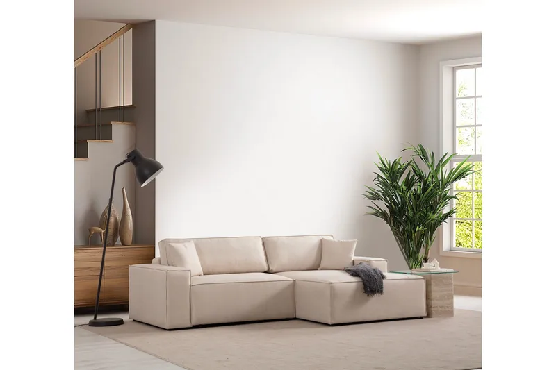 Munehiro Hörnbäddsoffa, Ecru