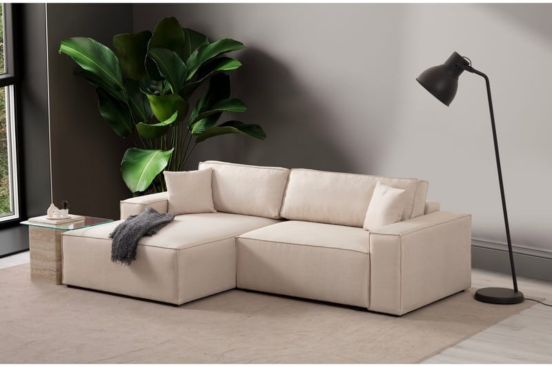 Munehiro Hörnbäddsoffa - Ecru - Möbler - Soffa - Bäddsoffa