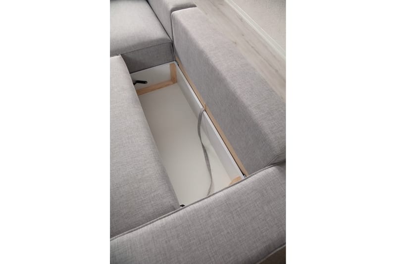 Munehiro Hörnbäddsoffa - Ljusgrå - Möbler - Soffa - Bäddsoffa
