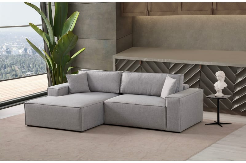 Munehiro Hörnbäddsoffa - Ljusgrå - Möbler - Soffa - Bäddsoffa