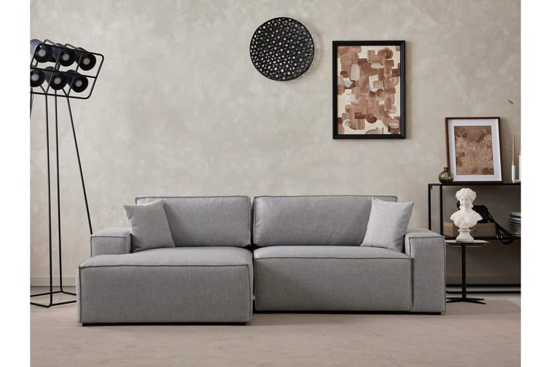 Munehiro Hörnbäddsoffa - Ljusgrå - Möbler - Soffa - Bäddsoffa